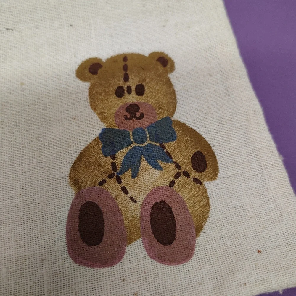 80s Cottagecore Handmade Crafts: Ornament Cat Sachet Teddy‎ Bear Gift Bag Bundle